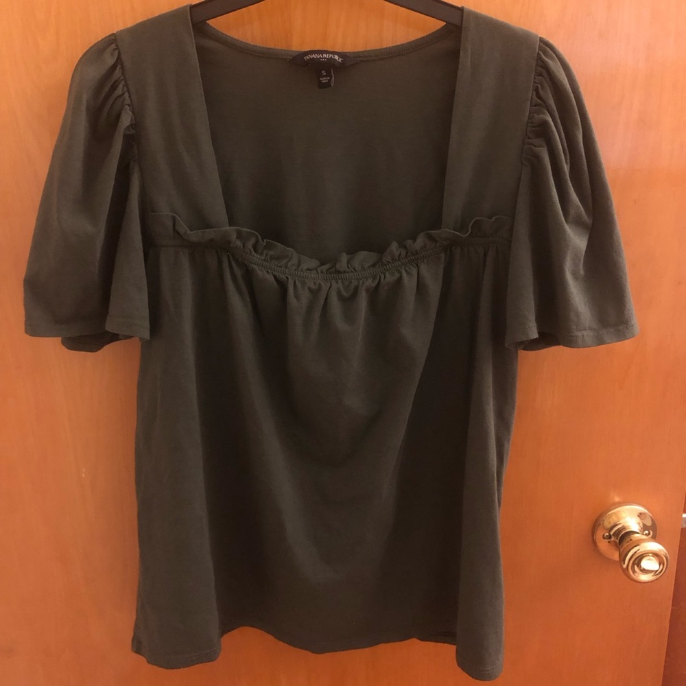 Banana Republic Green Blouse Size Small